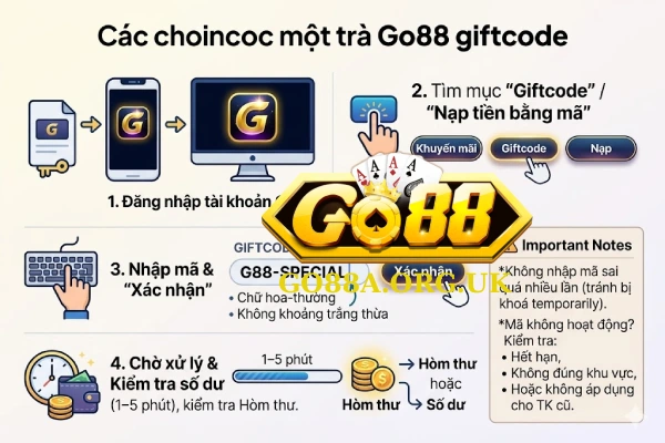 Giftcode Go88 là gì và tại sao nên dùng? 3 go88code