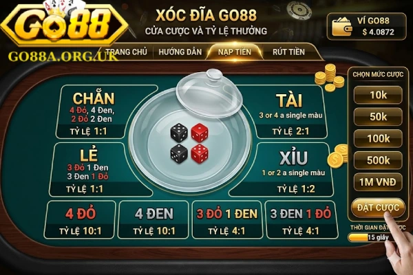 Xóc đĩa go88: cách chơi và lưu ý khi chơi 2 óc đĩa Go88
